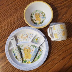Lady Jayne Ltd. 5 Piece Melamine Feeding Gift Set ~ Lion